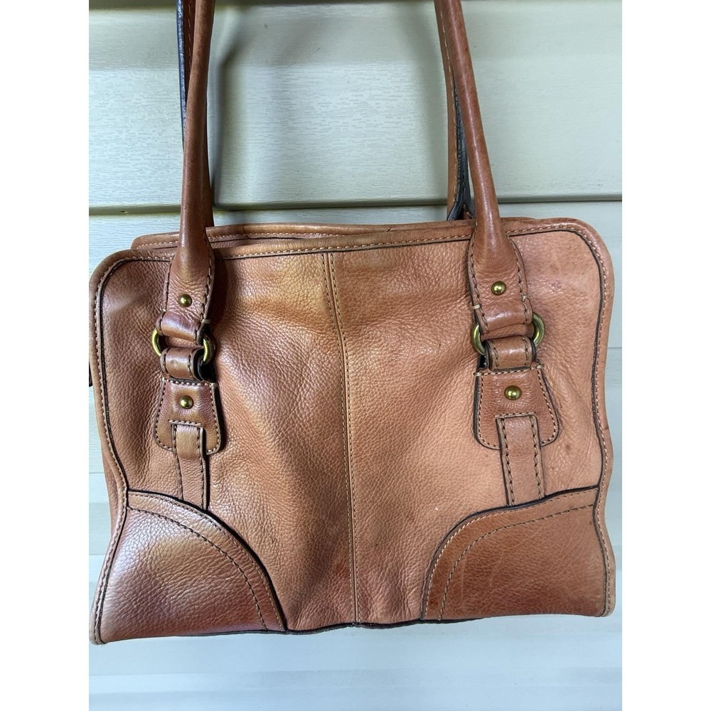 FOSSIL Handbag In Rust. GENUINE LEATHER - Picture 3 of 6